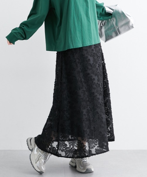 nissen(ニッセン)の「シアージャガードAラインスカート(スカート・レディース・レッド/ブラック/グレー・M/L)」の8枚目の写真