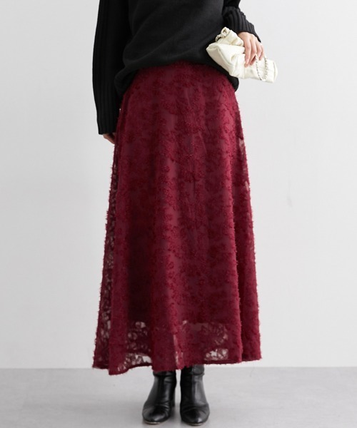 nissen(ニッセン)の「シアージャガードAラインスカート(スカート・レディース・レッド/ブラック/グレー・M/L)」の14枚目の写真