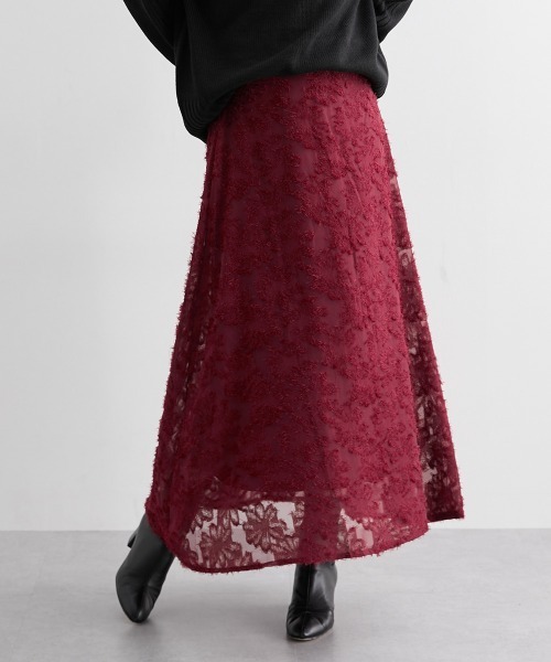 nissen(ニッセン)の「シアージャガードAラインスカート(スカート・レディース・レッド/ブラック/グレー・M/L)」の15枚目の写真