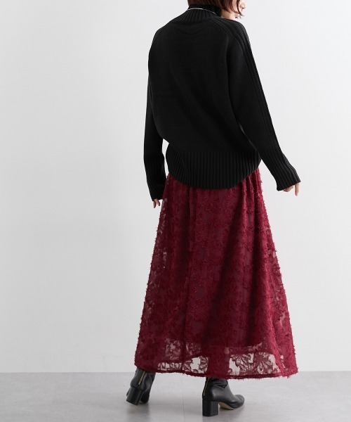 nissen(ニッセン)の「シアージャガードAラインスカート(スカート・レディース・レッド/ブラック/グレー・M/L)」の11枚目の写真