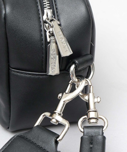 REGiSTA(レジスタ)の「スプリットレザー(牛床革) 3WAY ショルダーポーチ クラッチ ハンドバッグ(ショルダー・ハンド・クラッチ)(ショルダーバッグ・メンズ・ブラック/ブラック系その他・FREE)」の16枚目の写真