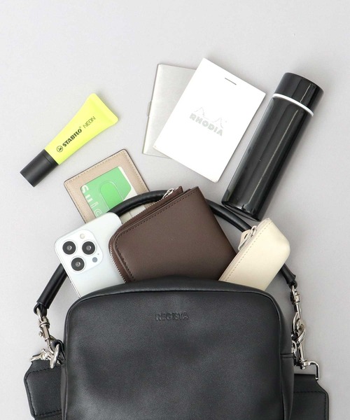 REGiSTA(レジスタ)の「スプリットレザー(牛床革) 3WAY ショルダーポーチ クラッチ ハンドバッグ(ショルダー・ハンド・クラッチ)(ショルダーバッグ・メンズ・ブラック/ブラック系その他・FREE)」の18枚目の写真