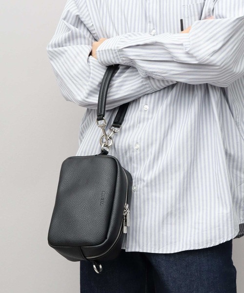 スプリットレザー（牛床革） 3WAY ショルダーポーチ クラッチ
