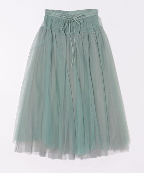 【セール】サテンベルトボリュームチュールスカート(スカート)|LILY BROWN(リリーブラウン) 【セール】サテンベルトボリュームチュールスカート(スカート)|LILY BROWN(リリーブラウン)