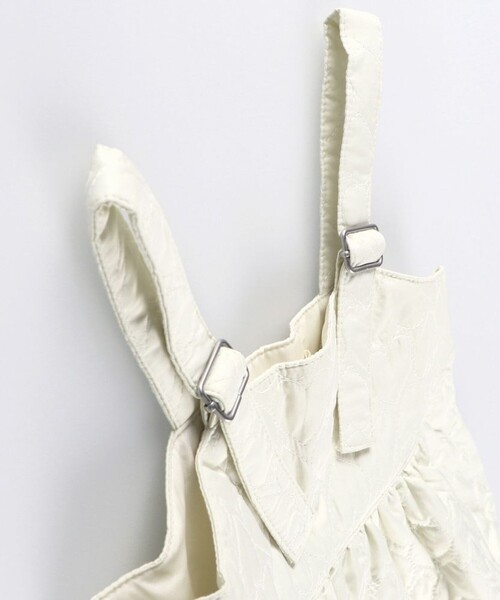 BRANSHES（ブランシェス）の「キルティングジャンパースカート（ジャンパースカート・キッズ・アイボリー/カーキ・100/130/110/90/140/120/150）」の13枚目の写真