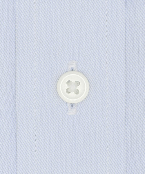 TOKYO SHIRTS(トウキョウシャツ)の「透け防止 形態安定ノーアイロン ワイド 長袖ビジネスワイシャツ(ビジネスシャツ・メンズ・サックスブルー・首回り37cm-裄丈80cm/首回り39cm-裄丈80cm/首回り39cm-裄丈84cm/首回り41cm-裄丈82cm/首回り41cm-裄丈86cm/首回り42cm-裄丈82cm/首回り42cm-裄丈86cm/首回り43cm-裄丈86cm/首回り43cm-裄丈82cm/首回り37cm-裄丈84cm)」の3枚目の写真