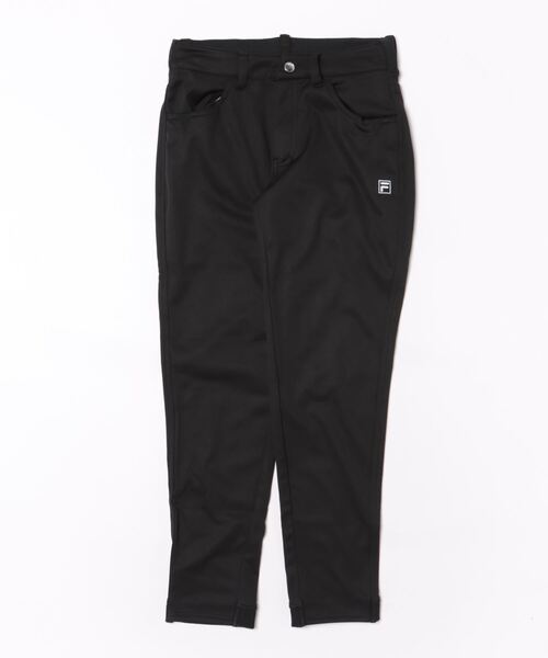 新品 フィラ ゴルフ 3層ボンディング パンツ 裏地フリース ブラック M FILA GOLF フィラゴルフ ゴルフウェア ロングパンツ レディース