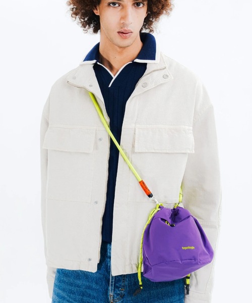 Topologie（トポロジー）の「Topologie/トポロジー　Reversible Bucket リバーシブルバケット【バッグ単体】（ショルダーバッグ・レディース・ブラック/ブラウン/パープル/グレー・FREE/F）」の4枚目の写真