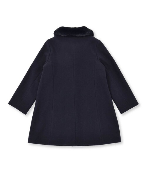 BeBe(ベベ)の「ウールライクくるみボタンファー襟コート(100~160cm)(ステンカラーコート・キッズ・グレー/ネイビー・120cm/150cm/110cm/100cm/140cm/130cm)」の18枚目の写真