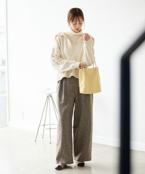 ROPE' PICNIC（ロペピクニック）の「アンジェリーナモールニットスキッパープルオーバー（ニット/セーター・レディース・チャコールグレー/キナリ/ブルー系その他5・38）」の18枚目の写真