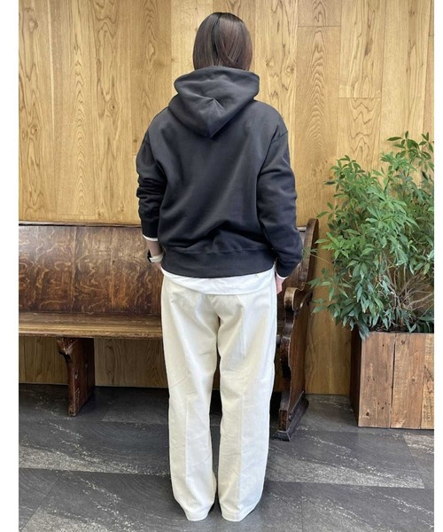 Champion(チャンピオン)の「Champion(チャンピオン)【レディース】裏起毛プリントパーカー(スウェット・レディース・グレー/ダークグレー/グリーン/ホワイト・S/M/L/XL)」の20枚目の写真