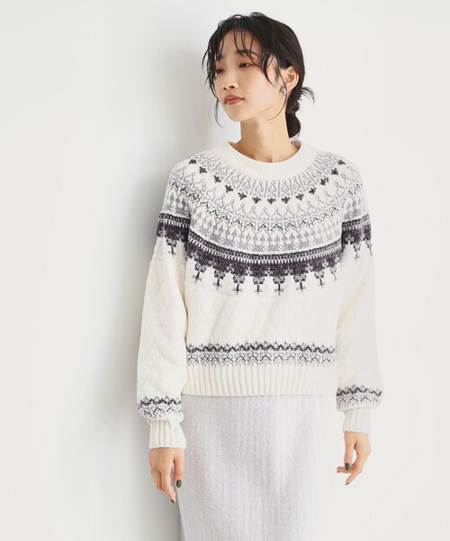 THE SHOP TK (ザ ショップ ティーケー )の「◆ラメモール求心ニット【洗える】(ニット/セーター・レディース・チャコール/ブラウン系その他2/アイボリー系・12/13)」の20枚目の写真