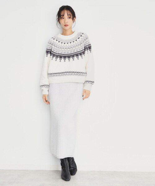 THE SHOP TK (ザ ショップ ティーケー )の「◆ラメモール求心ニット【洗える】(ニット/セーター・レディース・チャコール/ブラウン系その他2/アイボリー系・12/13)」の21枚目の写真