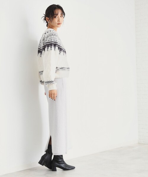 THE SHOP TK (ザ ショップ ティーケー )の「◆ラメモール求心ニット【洗える】(ニット/セーター・レディース・チャコール/ブラウン系その他2/アイボリー系・12/13)」の22枚目の写真