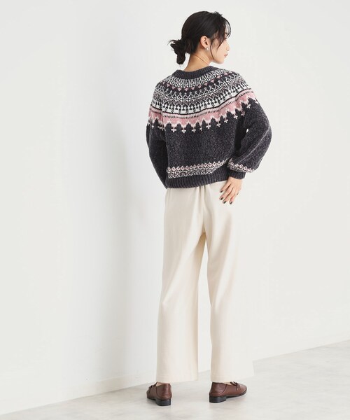 THE SHOP TK (ザ ショップ ティーケー )の「◆ラメモール求心ニット【洗える】(ニット/セーター・レディース・チャコール/ブラウン系その他2/アイボリー系・12/13)」の7枚目の写真