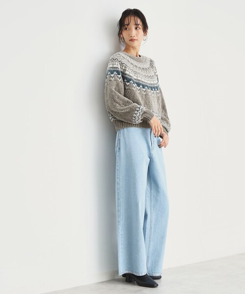 THE SHOP TK (ザ ショップ ティーケー )の「◆ラメモール求心ニット【洗える】(ニット/セーター・レディース・チャコール/ブラウン系その他2/アイボリー系・12/13)」の11枚目の写真