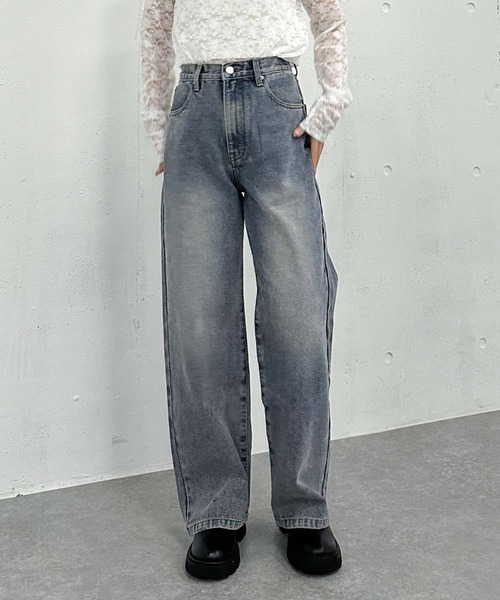 ロンT、パンツ archive オーバーダイデニム（デニムパンツ）｜archives（アルシーヴ）の