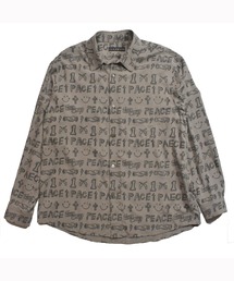 roarguns 半袖シャツ モノグラム パイル生地 ロアーガンズ