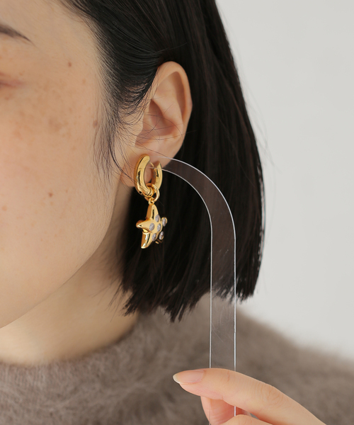 Timeless Pearly ハート スター 星 ピアス