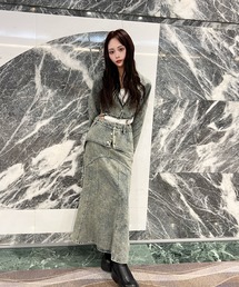 THE MILES（ザ マイルズ）の「:SOLA ショート丈ブリーチデニムジャケット【9een21】（テーラードジャケット）」