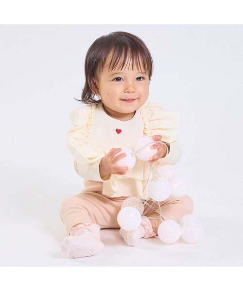 フリルスタイについてᙏ̤̫͚♡ amimono_suppy さまから頂いたスタイが到着した🛬✨ 万博コーデ