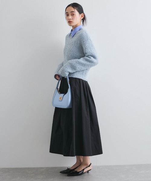 VIS（ビス）の「リボンヤーンジップリブネックカーディガン（カーディガン/ボレロ・レディース・オフホワイト/ブルー系その他4/ピンク系その他2・FREE）」の13枚目の写真