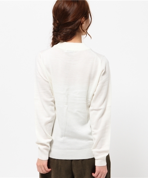 earth music&ecology（アースミュージックアンドエコロジー）の「ハイネックベーシックニットプルオーバー（ニット/セーター・レディース・ネイビー/レッド/アイボリー/杢グレー・MEDIUM/SMALL）」の11枚目の写真