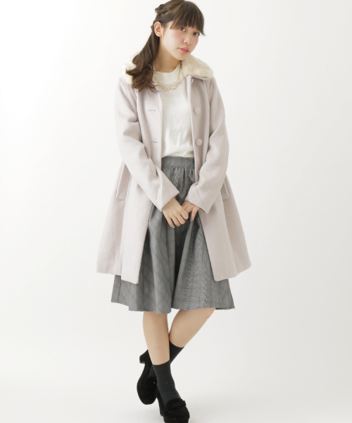 earth music&ecology（アースミュージックアンドエコロジー）の「ハイネックベーシックニットプルオーバー（ニット/セーター・レディース・ネイビー/レッド/アイボリー/杢グレー・MEDIUM/SMALL）」の8枚目の写真