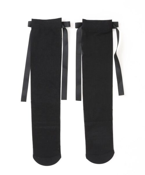 Narcissus（ナルシス）の「【Narcissus】リボンシアソックス（ソックス/靴下・レディース・ホワイト/ブラック・FREE）」の7枚目の写真