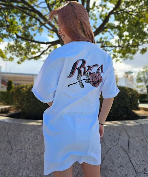 RVCA(ルーカ)の「RVCA/ルーカ Tシャツワンピース BF043-P36(ワンピース・レディース・ブラック/ホワイト・S/M)」の2枚目の写真