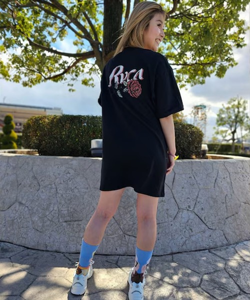 RVCA(ルーカ)の「RVCA/ルーカ Tシャツワンピース BF043-P36(ワンピース・レディース・ブラック/ホワイト・S/M)」の10枚目の写真