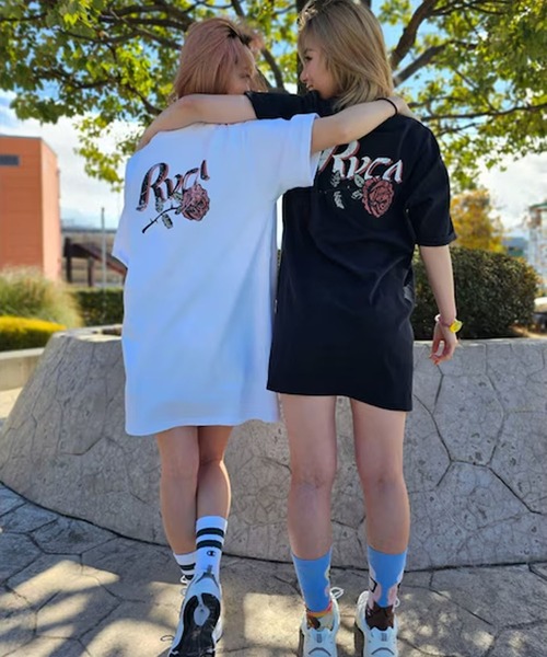 RVCA(ルーカ)の「RVCA/ルーカ Tシャツワンピース BF043-P36(ワンピース・レディース・ブラック/ホワイト・S/M)」の7枚目の写真
