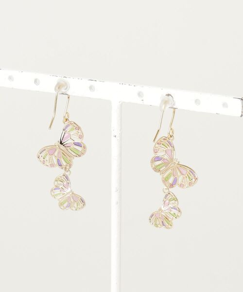 Zoule(ゾーラ)の「Zoule ゾーラ:MOROCCAN モロッカンシリーズ papimoroccan ピアス(ピアス(両耳用)・レディース・ピンク/パープル・FREE)」の3枚目の写真