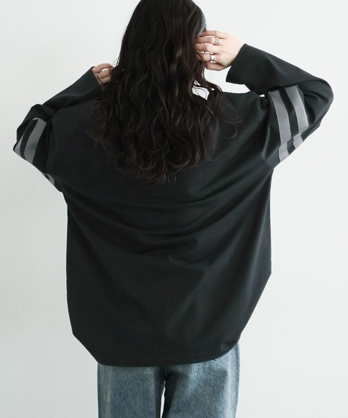 RAGEBLUE（レイジブルー）の「ナンバリングロゴ/カレッジプリントロングTシャツ（Tシャツ/カットソー・レディース・ブラック/ホワイト・FREE）」の20枚目の写真