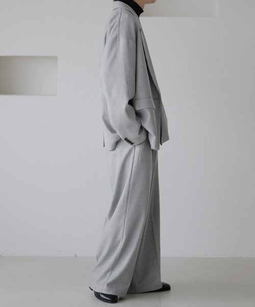 epnok（エプノック）の「ダブルテーラードメランジジャケット（テーラードジャケット・メンズ・ダークブルー/モカ/グレー・SMALL/MEDIUM/LARGE）」の12枚目の写真