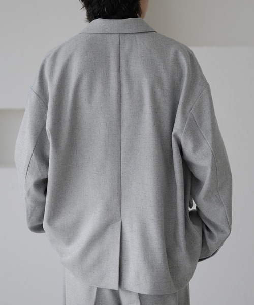 epnok（エプノック）の「ダブルテーラードメランジジャケット（テーラードジャケット・メンズ・ダークブルー/モカ/グレー・SMALL/MEDIUM/LARGE）」の7枚目の写真