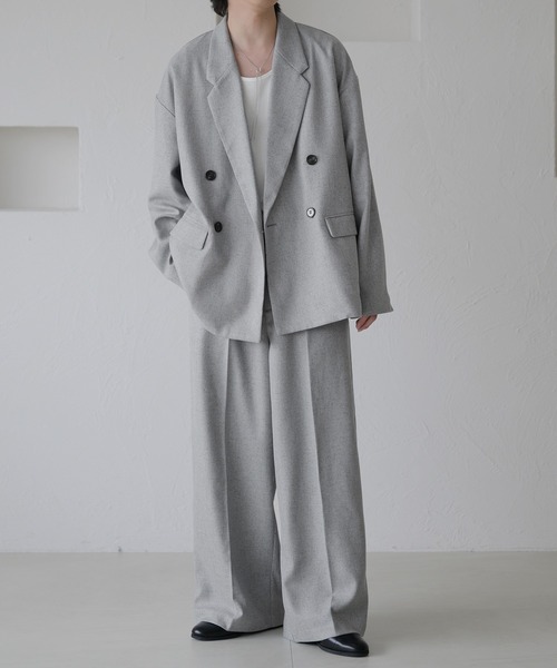 epnok（エプノック）の「ダブルテーラードメランジジャケット（テーラードジャケット・メンズ・ダークブルー/モカ/グレー・SMALL/MEDIUM/LARGE）」の16枚目の写真