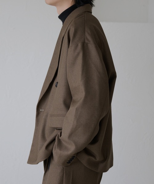 epnok（エプノック）の「ダブルテーラードメランジジャケット（テーラードジャケット・メンズ・ダークブルー/モカ/グレー・SMALL/MEDIUM/LARGE）」の21枚目の写真
