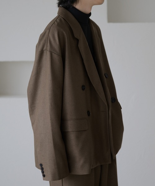 epnok（エプノック）の「ダブルテーラードメランジジャケット（テーラードジャケット・メンズ・ダークブルー/モカ/グレー・SMALL/MEDIUM/LARGE）」の20枚目の写真