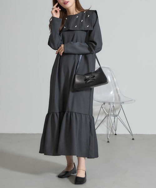 &. NOSTALGIA(アンドドットノスタルジア)の「【ZOZO限定】フラップリボンバッグ(ショルダーバッグ・レディース・ブラック/ホワイト・FREE)」の6枚目の写真