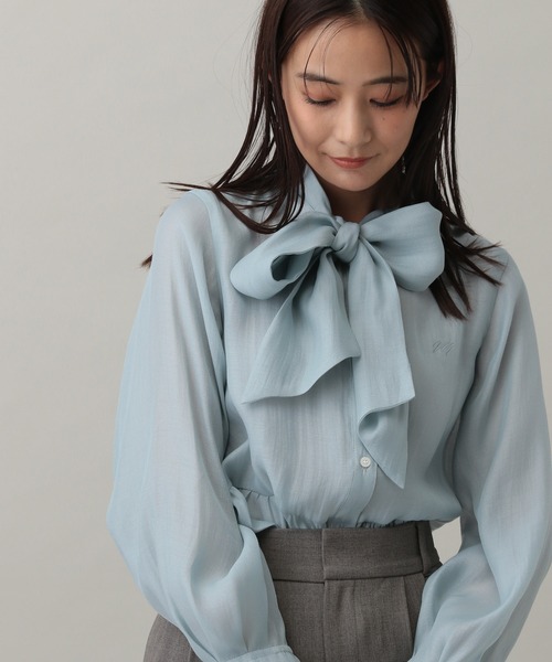 GLOBAL WORK（グローバルワーク）の「MATINEE LINE/リボン付きペプラム