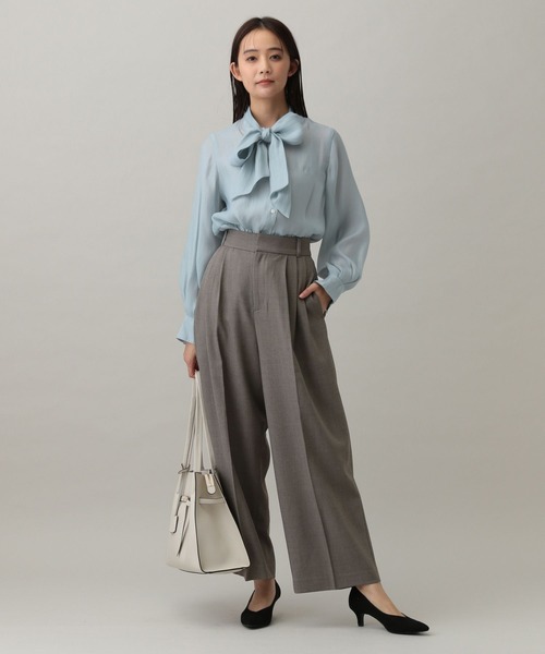 piyo　セット販売 GLOBAL WORK（グローバルワーク）の「MATINEE LINE/リボン付きペプラム