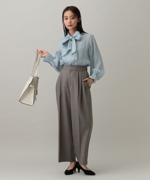 セール】MATINEE LINE/リボン付きペプラムブラウス/288772