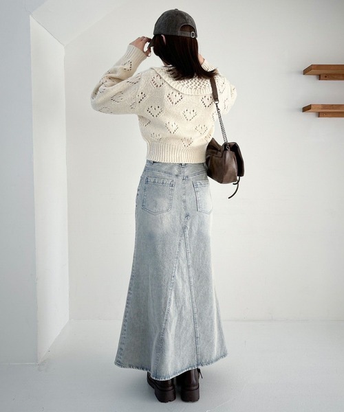 ○○ページ Heather デニムスカート Denim マーメイドロングスカート 319781