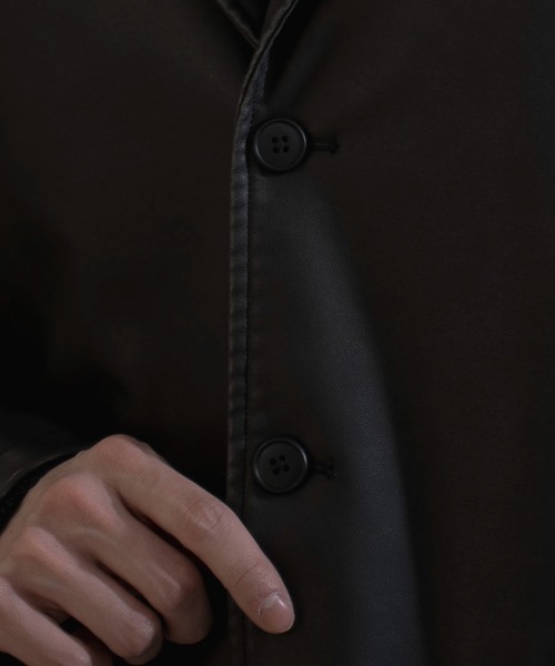 LUCY(ルーシー)の「LUCY/PUシングルテーラードジャケット(テーラードジャケット・メンズ・ブラック・MEDIUM/LARGE)」の13枚目の写真