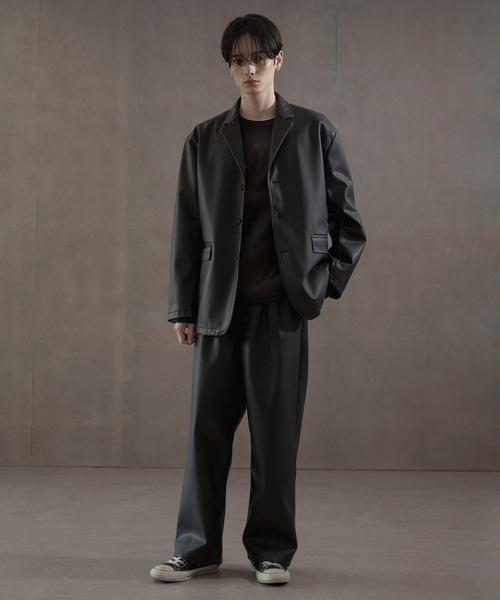 LUCY(ルーシー)の「LUCY/PUシングルテーラードジャケット(テーラードジャケット・メンズ・ブラック・MEDIUM/LARGE)」の9枚目の写真