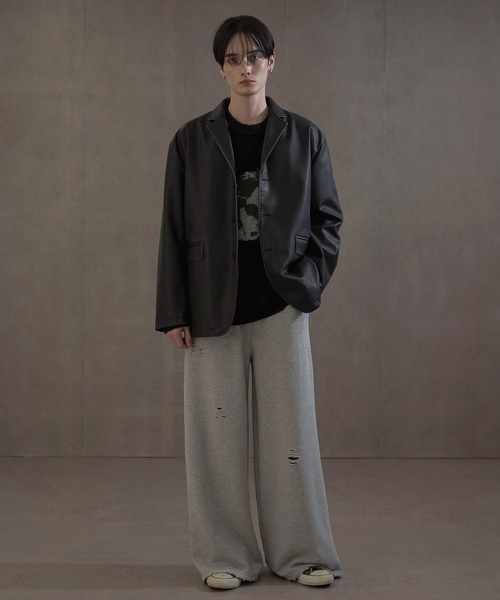 LUCY(ルーシー)の「LUCY/PUシングルテーラードジャケット(テーラードジャケット・メンズ・ブラック・MEDIUM/LARGE)」の8枚目の写真