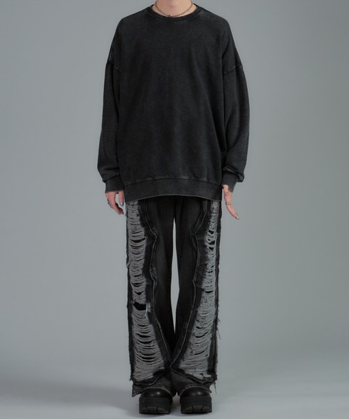 CeLess（セレス）の「Vintage Over Sweat（スウェット・レディース・ブラック/グレー・FREE）」の14枚目の写真