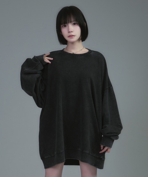 CeLess（セレス）の「Vintage Over Sweat（スウェット・レディース・ブラック/グレー・FREE）」の11枚目の写真