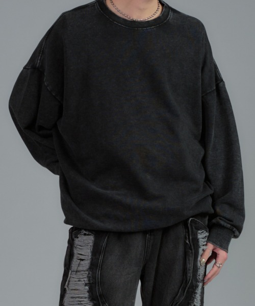 CeLess（セレス）の「Vintage Over Sweat（スウェット・レディース・ブラック/グレー・FREE）」の20枚目の写真